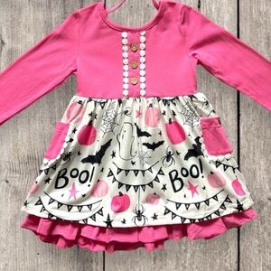 NWT Boutique Girls Halloween dress. Pink.